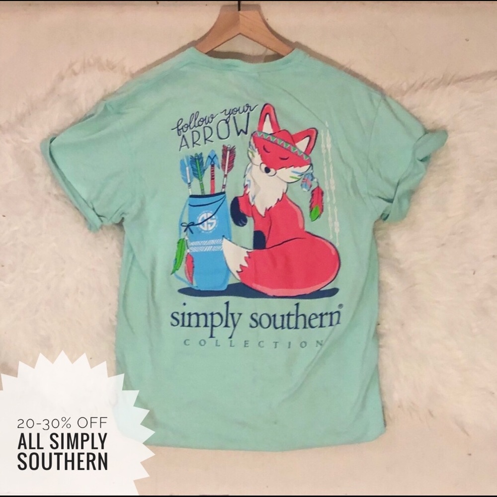 Simply Southern Mint Green Short Sleeve Tee